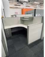 Pre-owned Steelcase Answer Workstation (6'D x 6'W x 54"/42"H)