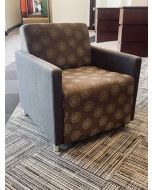 Steelcase Coupe Lounge Chair (Brown Pattern)