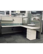Certified Pre-Owned Herman Miller Ethospace Workstation (7.5'D x 7'W x 62”H)