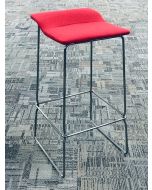 Steelcase Last Minute High Stool (Red/Chrome)