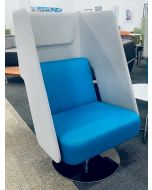 Visor Lounge Chair by Encore Seating (Blue/Grey)