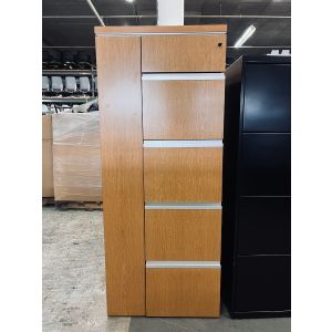 Knoll Maple Cabinet Wardrobe - LH