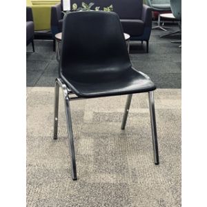 Samsonite Stack Chair (Black/Chrome)
