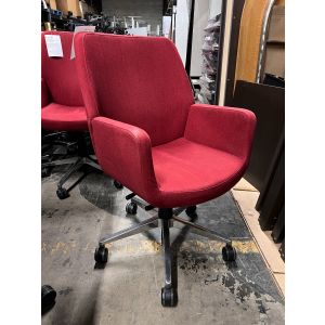 Steelcase Bindu Executive Chair (Red/Chrome)