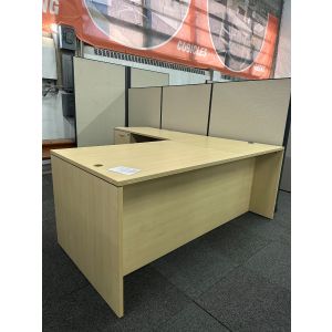 Cheryman Maple L Shape Desk - Left Handed
