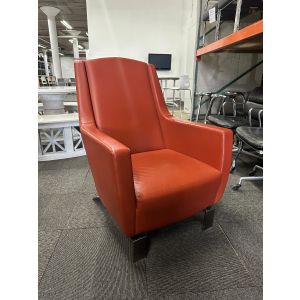 Touhy Furniture Kaesi Lounge Chair (Red Leatherette)