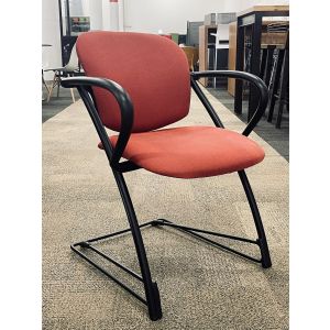 Steelcase Ally Multi Purposed Side Chair (Red/Black)