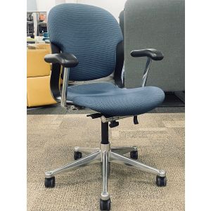 Herman Miller Equa Chair (Dark Blue/Chrome)