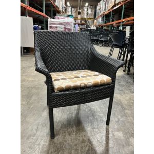 Wicker Outdoor Patio Chairs (Grey)