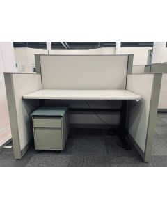 Certified Pre-Owned Steelcase Answer Workstation (3'D x 5'W x 54"/42"H)