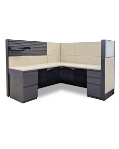 Pre-owned Herman Miller Ethospace Workstation (6’D x 6'W x 54”H)