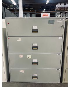 Schwab 4HI Lateral Fire Proof Filing Cabinet (Grey)