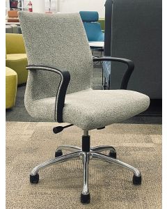 Steelcase Chord Mid Back Conference Chair (Green/Chrome)