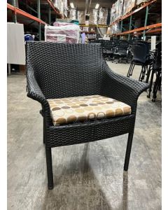 Wicker Outdoor Patio Chairs (Grey)