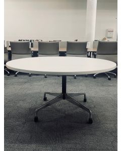 Herman Miller 54"Round Top Eames Table w/ Casters