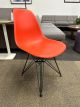 Herman Miller Eames Molded Plastic Side Chair (Red/Black)