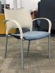 Keilhauer Loon Mobile Side Chair (Soft White/Blue Web)